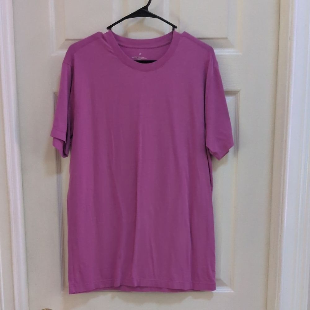 Fabletics Men's 24-7 Short Sleeve Performance Tee Purple Size Medium